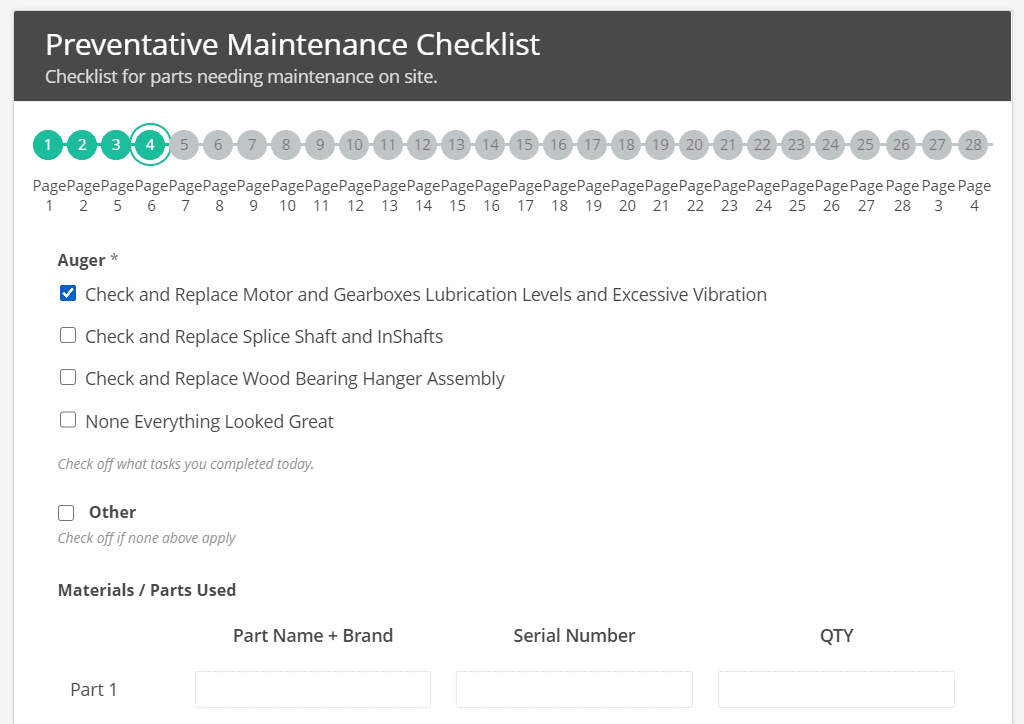 Preventative/Maintenance/Checklist/Northern/CA/Food/Processing